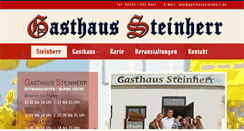 Desktop Screenshot of gasthaussteinherr.de