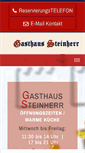 Mobile Screenshot of gasthaussteinherr.de