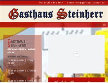 Tablet Screenshot of gasthaussteinherr.de